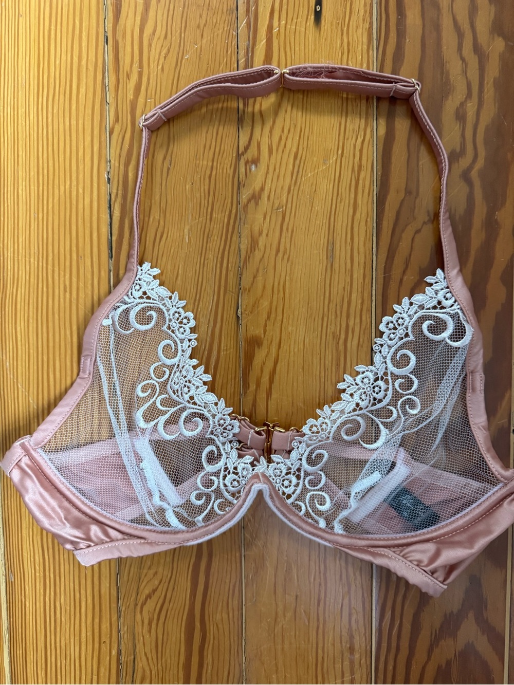 Mariemur Blush Pink Lace Bra